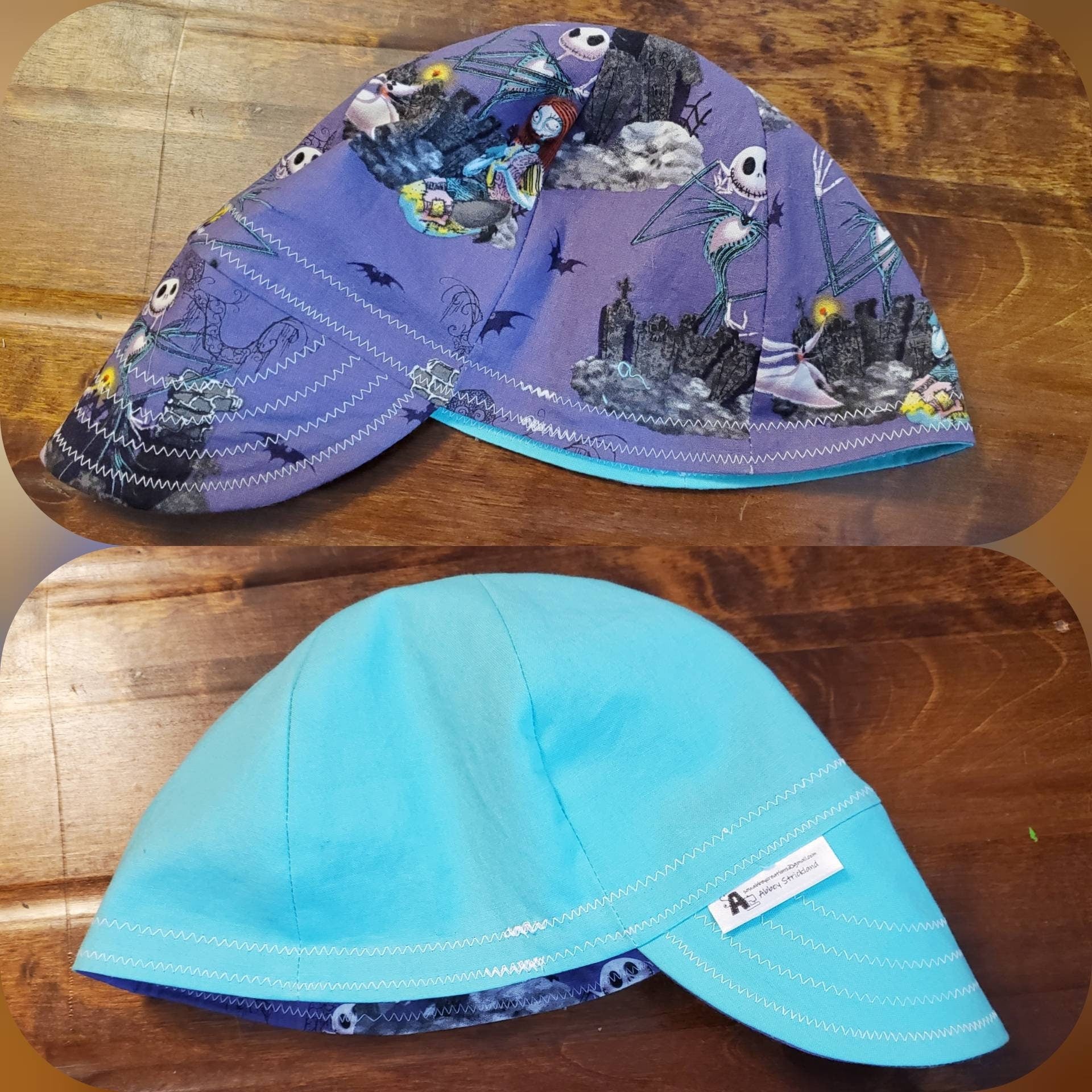 Nightmare Before Christmas-Small 6 Panel Reversible Welding Cap